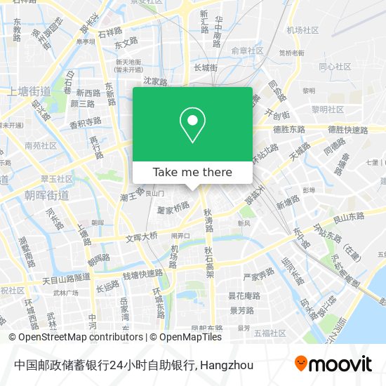 中国邮政储蓄银行24小时自助银行 map