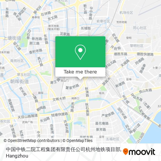 中国中铁二院工程集团有限责任公司杭州地铁项目部 map