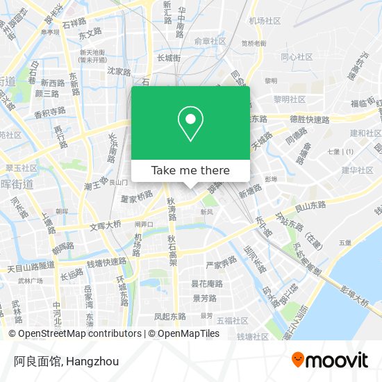 阿良面馆 map