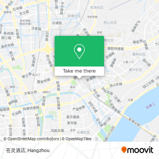 苍灵酒店 map