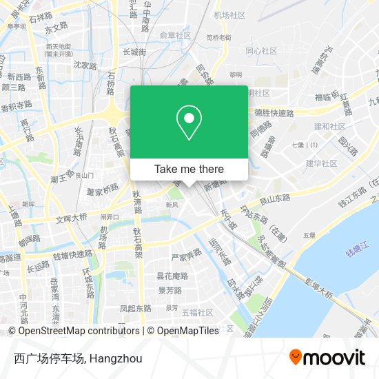 西广场停车场 map