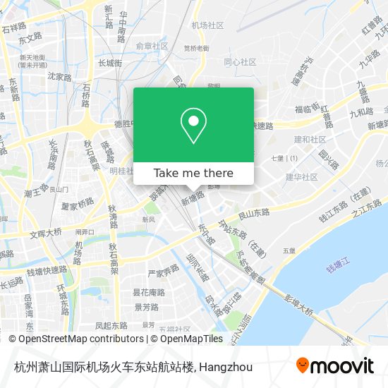 杭州萧山国际机场火车东站航站楼 map