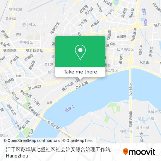 江干区彭埠镇七堡社区社会治安综合治理工作站 map