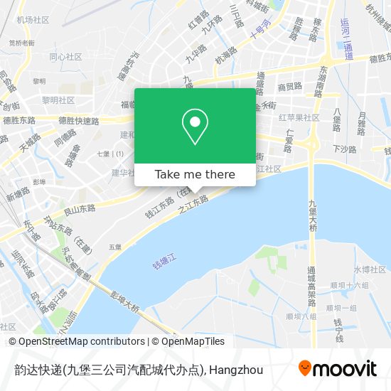 韵达快递(九堡三公司汽配城代办点) map