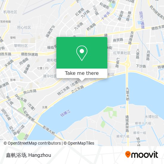 鑫帆浴场 map