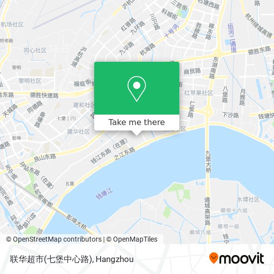 联华超市(七堡中心路) map
