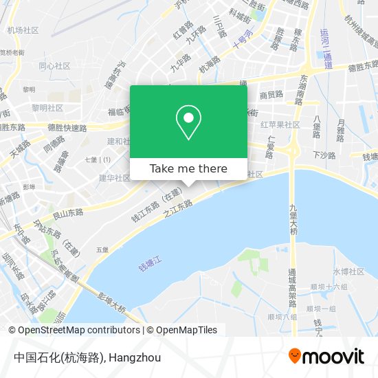 中国石化(杭海路) map