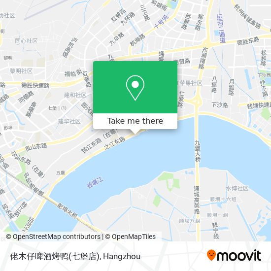 佬木仔啤酒烤鸭(七堡店) map