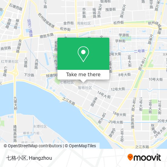 七格小区 map