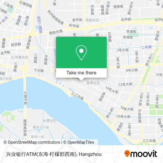 兴业银行ATM(东海·柠檬郡西南) map