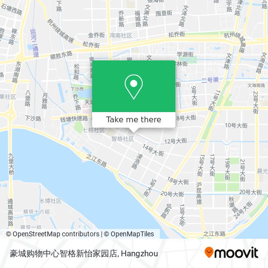 豪城购物中心智格新怡家园店 map