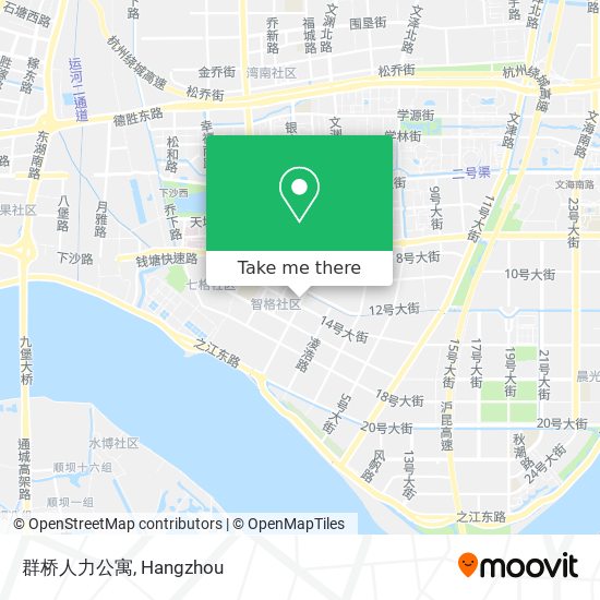 群桥人力公寓 map
