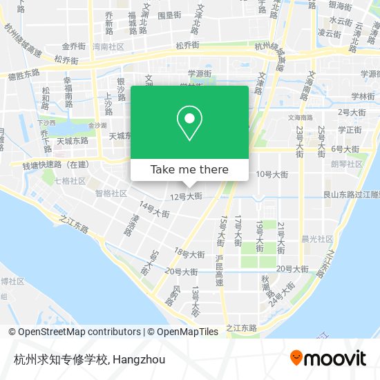 杭州求知专修学校 map