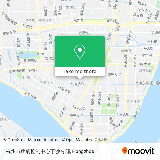 杭州市疾病控制中心下沙分部 map