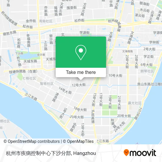 杭州市疾病控制中心下沙分部 map