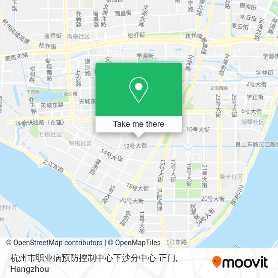 杭州市职业病预防控制中心下沙分中心-正门 map