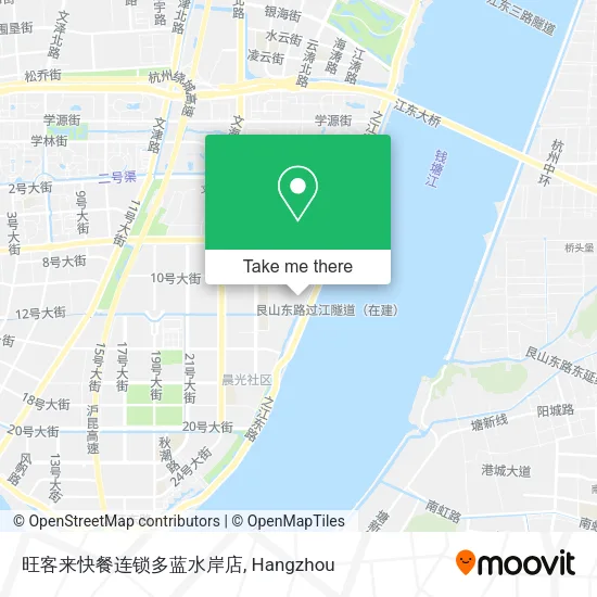 旺客来快餐连锁多蓝水岸店 map