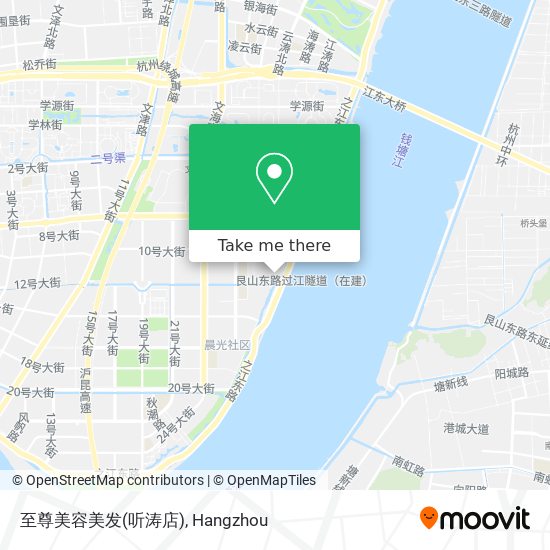 至尊美容美发(听涛店) map