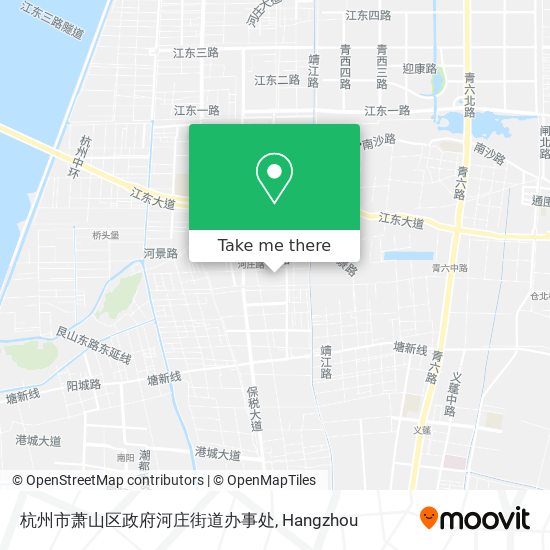 杭州市萧山区政府河庄街道办事处 map