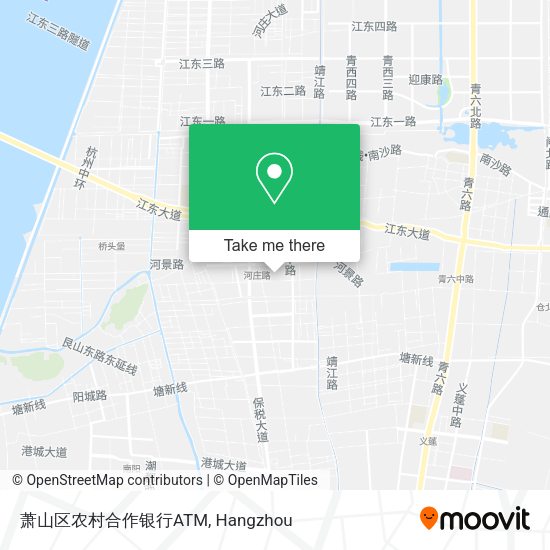 萧山区农村合作银行ATM map
