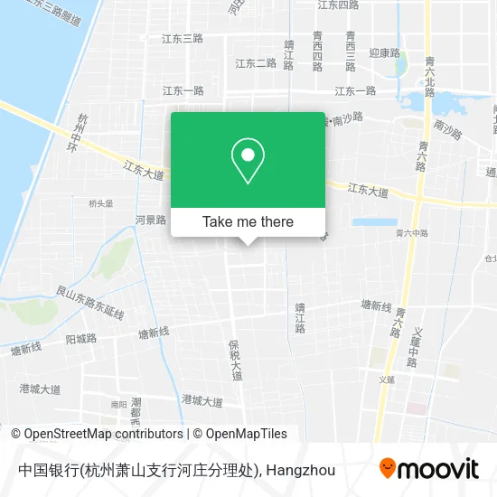 中国银行(杭州萧山支行河庄分理处) map
