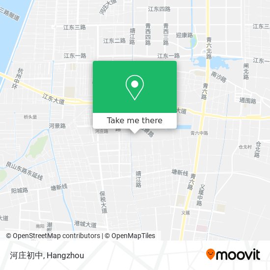 河庄初中 map