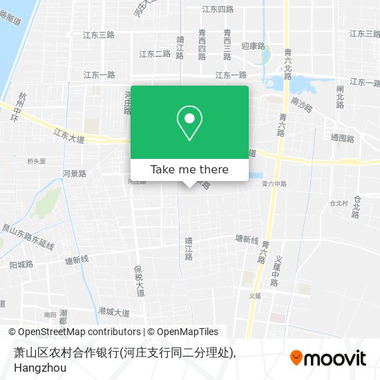 萧山区农村合作银行(河庄支行同二分理处) map