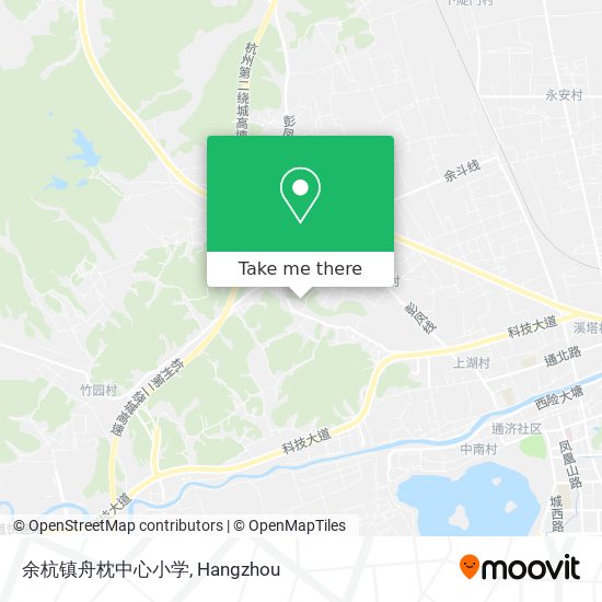 余杭镇舟枕中心小学 map