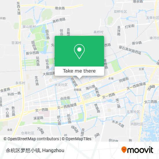 余杭区梦想小镇 map
