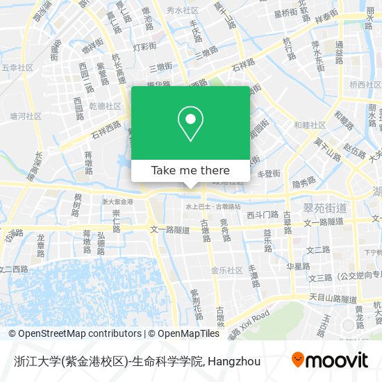 浙江大学(紫金港校区)-生命科学学院 map