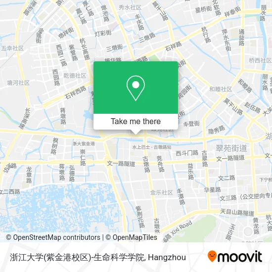 浙江大学(紫金港校区)-生命科学学院 map