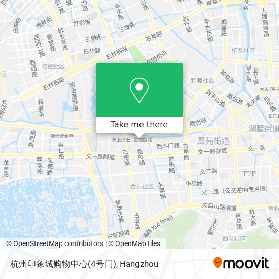 杭州印象城购物中心(4号门) map