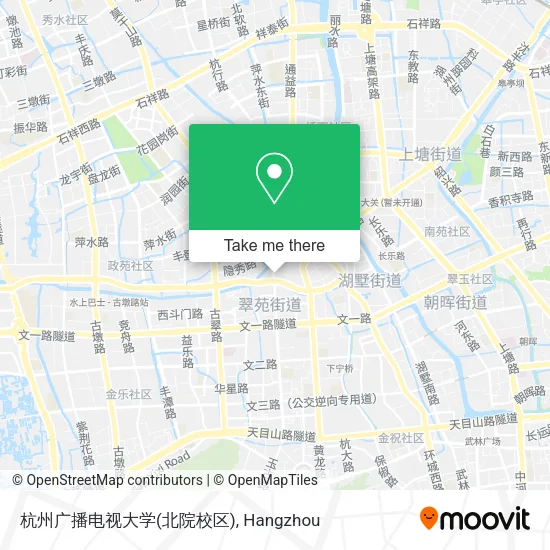 杭州广播电视大学(北院校区) map