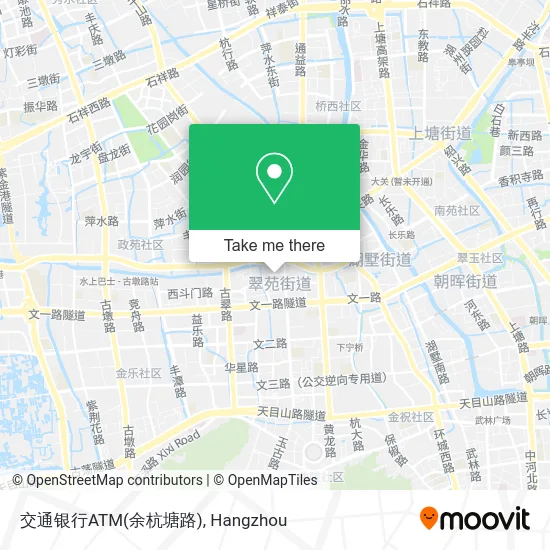 交通银行ATM(余杭塘路) map