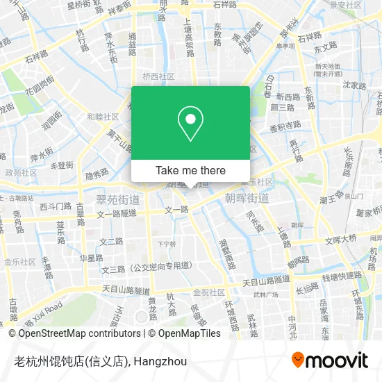 老杭州馄饨店(信义店) map