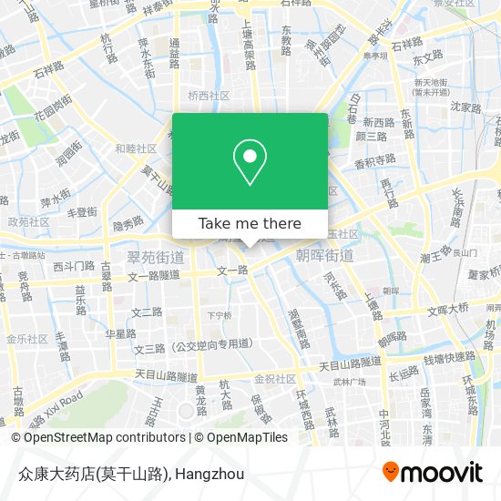 众康大药店(莫干山路) map