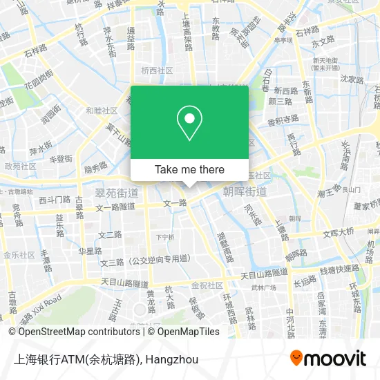 上海银行ATM(余杭塘路) map