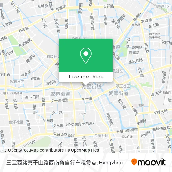 三宝西路莫干山路西南角自行车租赁点 map