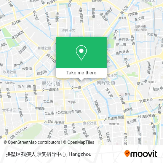 拱墅区残疾人康复指导中心 map