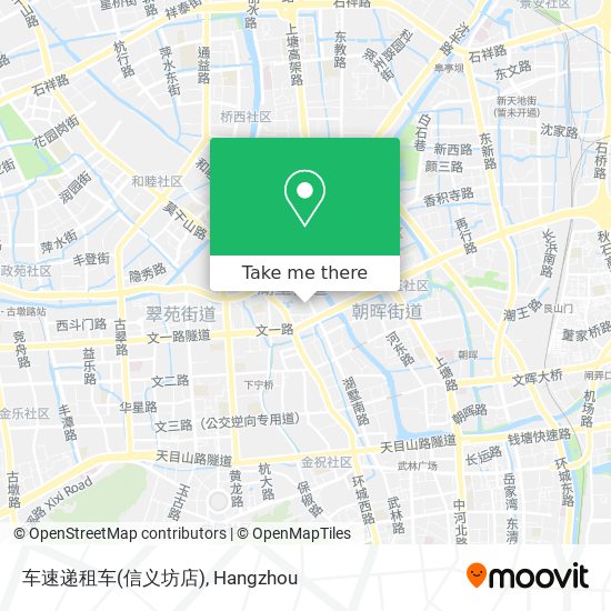 车速递租车(信义坊店) map