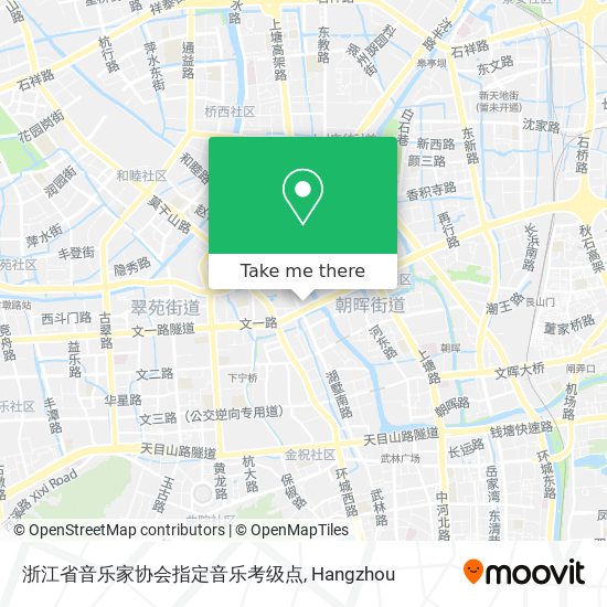 浙江省音乐家协会指定音乐考级点 map