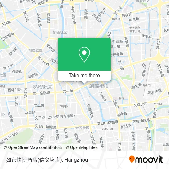 如家快捷酒店(信义坊店) map