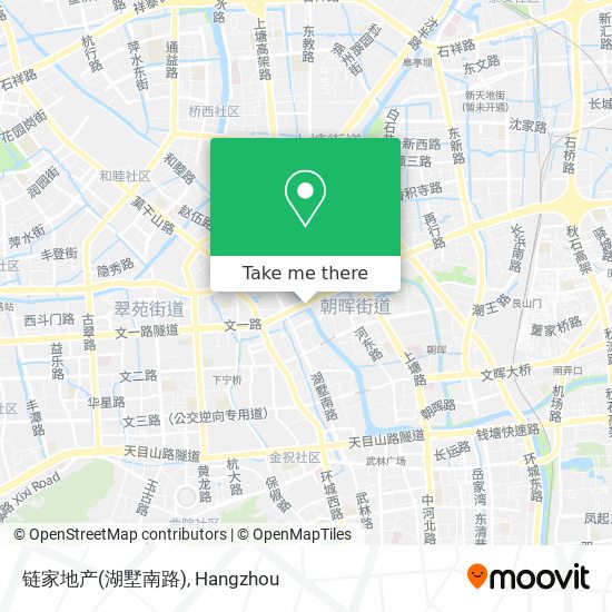 链家地产(湖墅南路) map