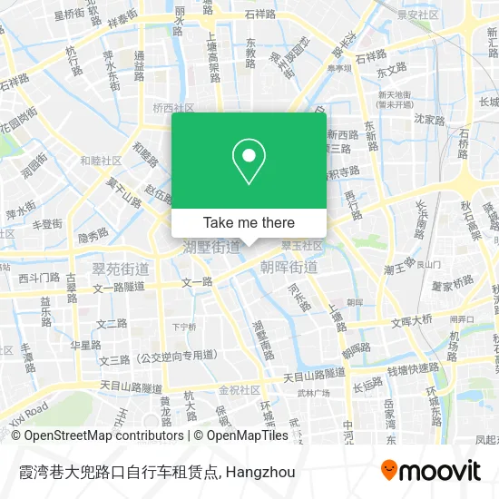霞湾巷大兜路口自行车租赁点 map