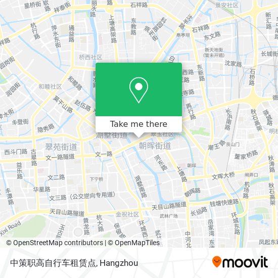 中策职高自行车租赁点 map