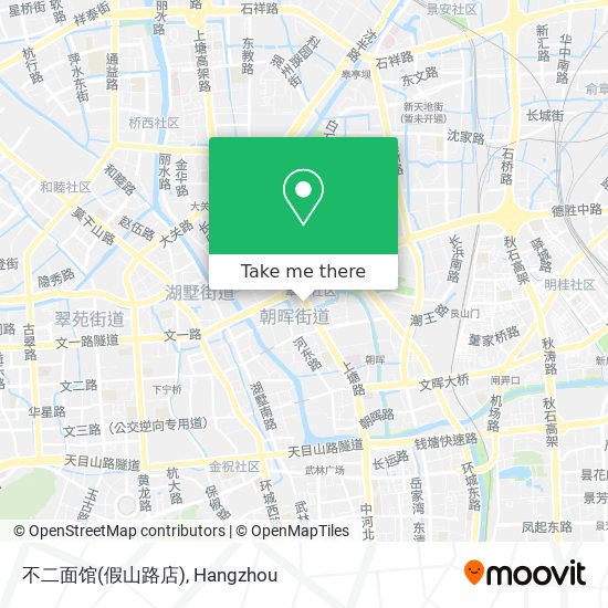 不二面馆(假山路店) map