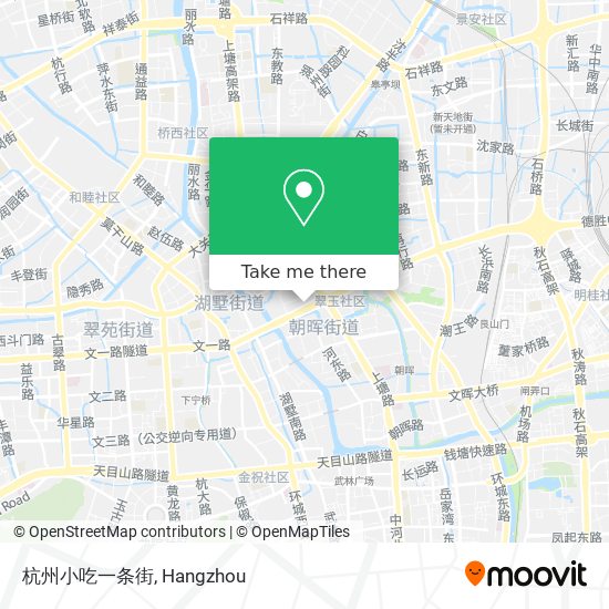 杭州小吃一条街 map