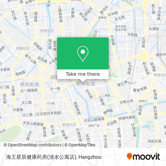 海王星辰健康药房(清水公寓店) map