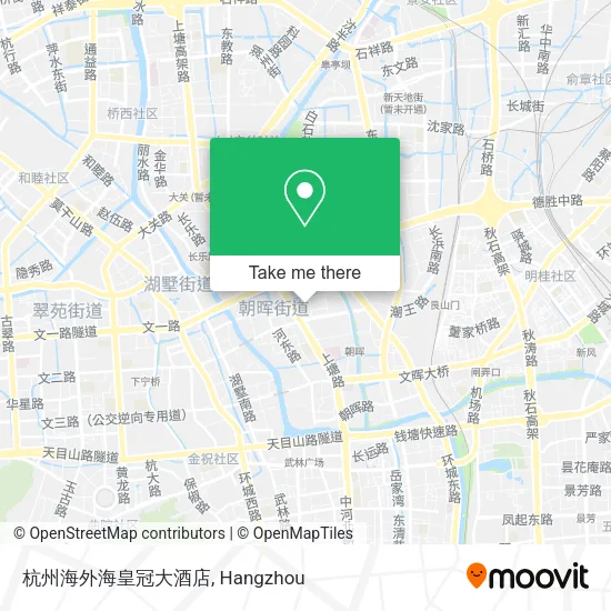 杭州海外海皇冠大酒店 map