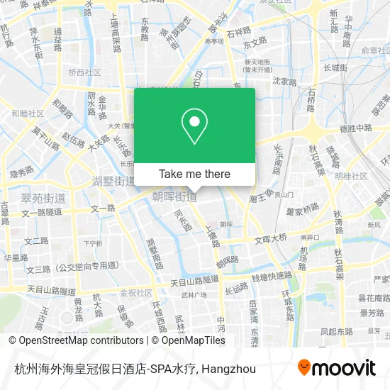 杭州海外海皇冠假日酒店-SPA水疗 map